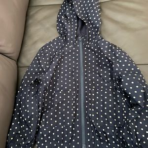 Gap kids polka dot lightweight/rain jacket